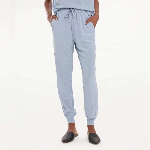 Splendid 100% Silk Naya Jogger Pants Size Small - Picture 2 of 14